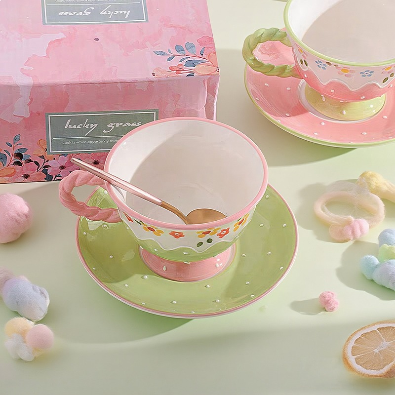 Korean Style Hand Painted Flor - Korean Tea Set recension och pris