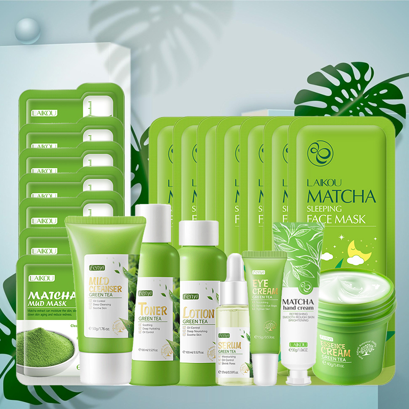 Green Tea Skin Care Kit Korean - Korean Tea Set recension och pris