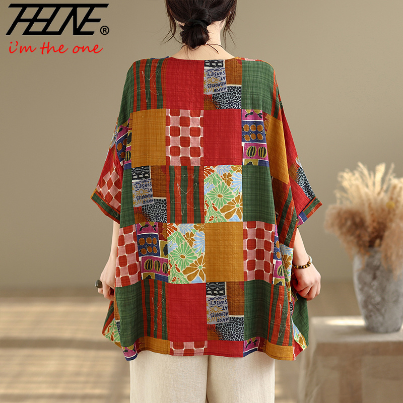 THHONE Women Shirts Print Loos - Korean Lifestyle recension och pris