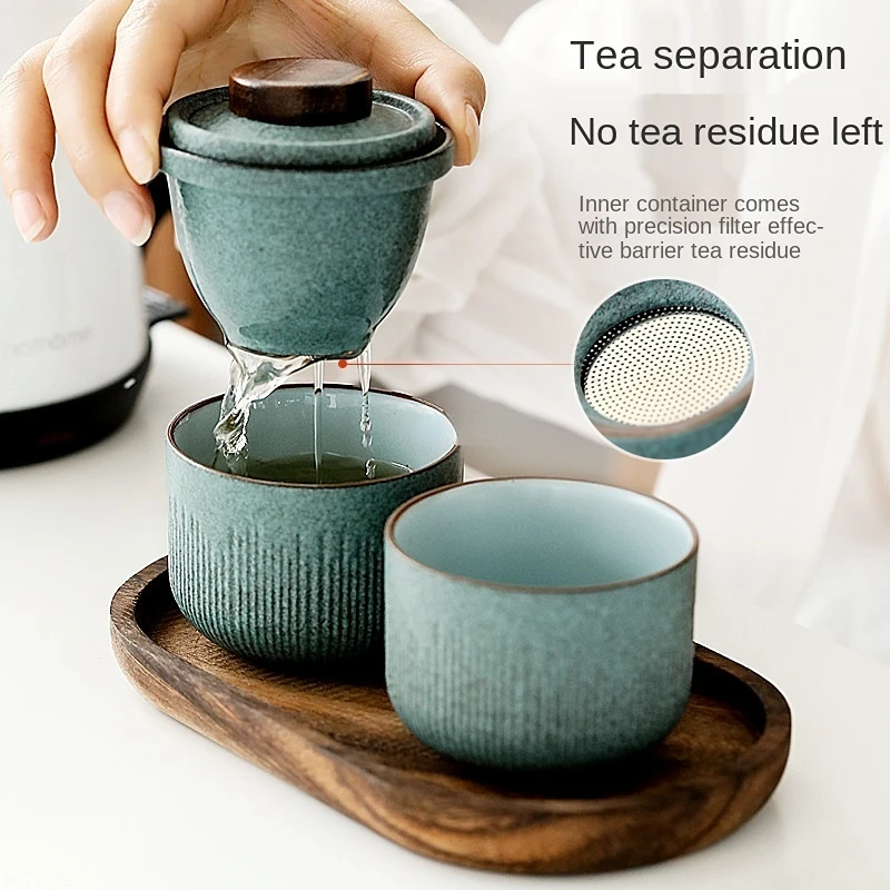 Travel Kung Fu Tea Set Outdoor - Korean Tea Set recension och pris