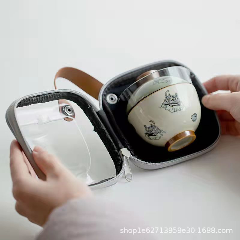 Travel Tea Set Portable Bag Qu - Korean Tea Set recension och pris