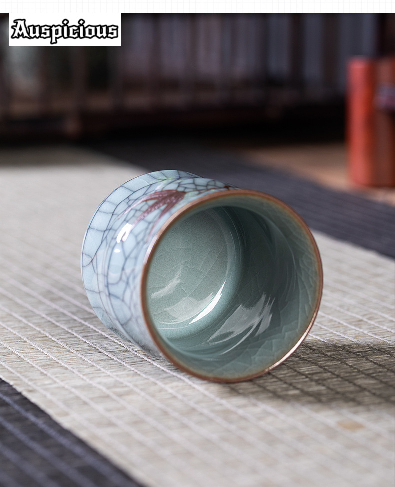 70ML Creative Bamboo Leaf Shap - Celadon Ceramic Cup recension och pris
